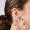 Beaded Hoop Earrings