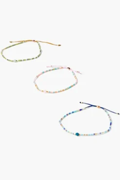 Beaded Pull-Chain Bracelet Set