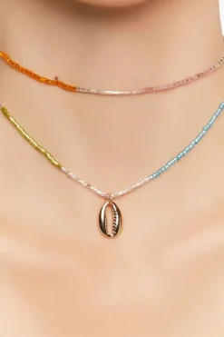 Beaded Shell Necklace Set