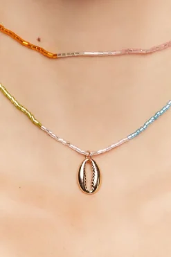 Beaded Shell Necklace Set