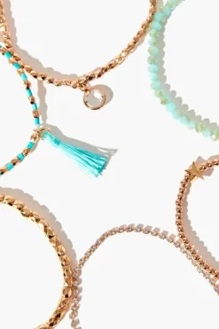 Beaded Tassel Bracelet Set