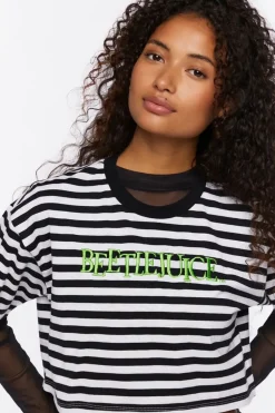 Beetlejuice Graphic Cropped Tee