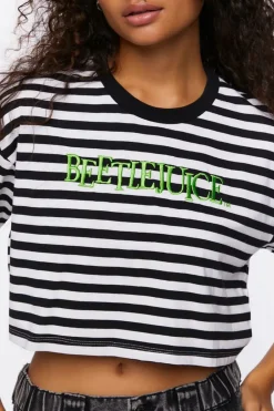 Beetlejuice Graphic Cropped Tee