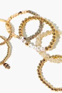 Be Kind Beaded Bracelet Set - 6 Pack