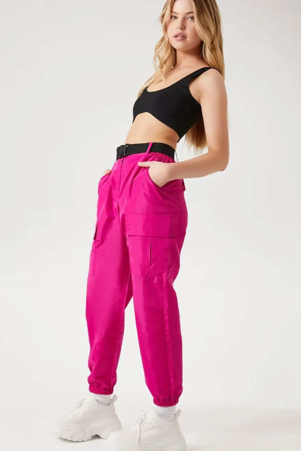 Belted Cargo Joggers