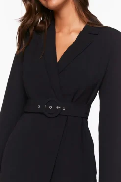 Belted Mini Wrap Dress