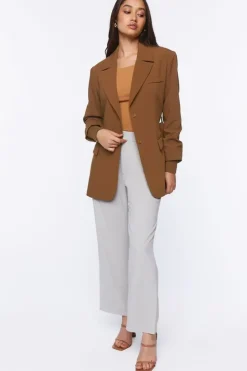 Belted Notched Blazer