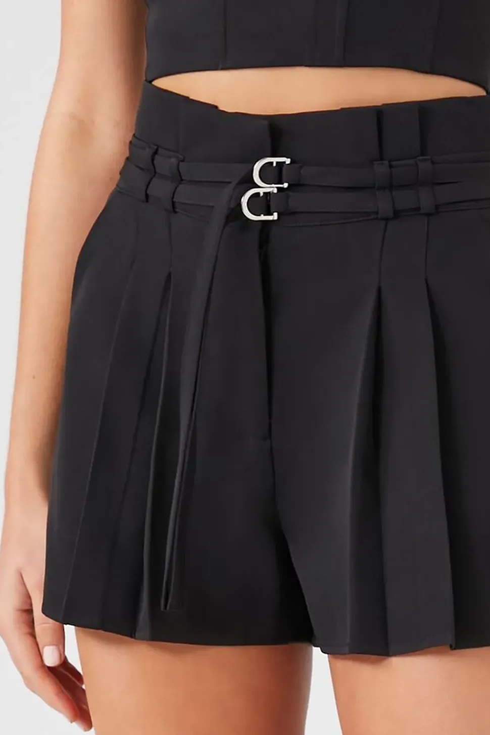 Belted Paperbag Shorts