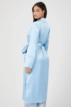 Belted Satin Longline Robe