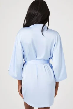 Belted Satin Robe