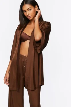 Belted Satin Robe