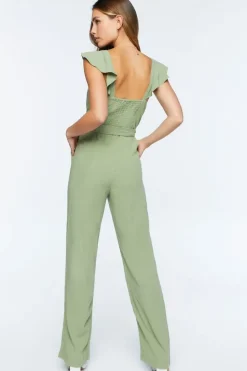 Belted Sweetheart Jumpsuit