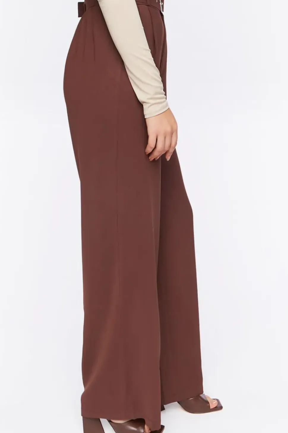 Belted Wide-Leg Trousers
