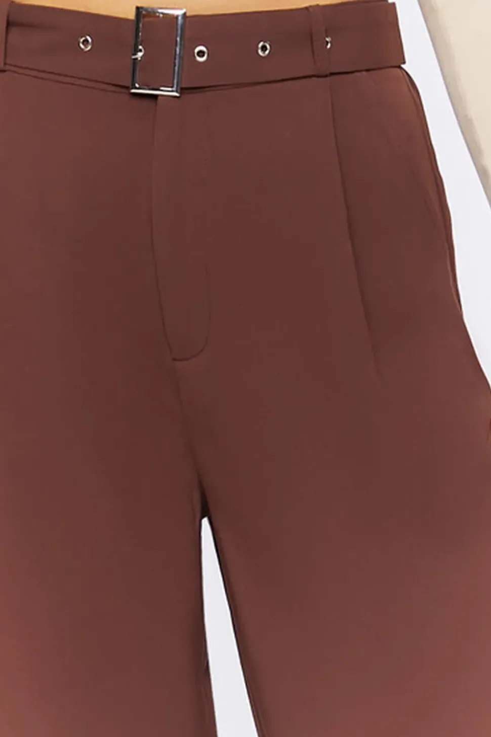 Belted Wide-Leg Trousers