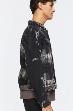 Bleach Dye Trucker Jacket