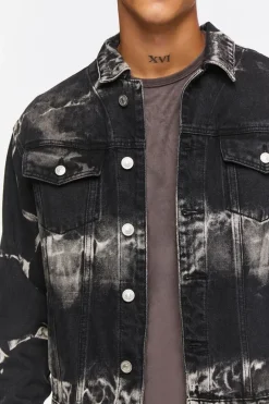 Bleach Dye Trucker Jacket