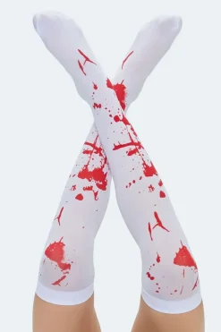 Blood Print Over-The-Knee Socks