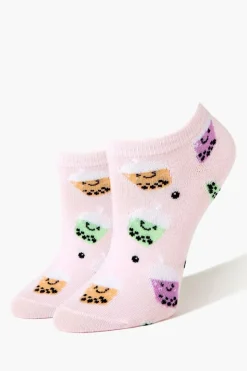 Boba Print Ankle Socks