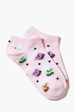Boba Print Ankle Socks