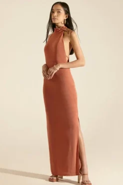 Bodycon Halter Maxi Dress