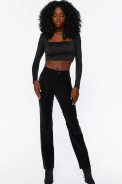 Bootcut Mid-Rise Pants