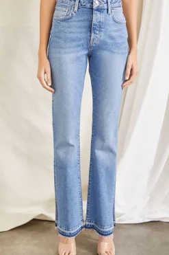 Bootcut Release-Hem Jeans