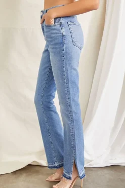 Bootcut Release-Hem Jeans