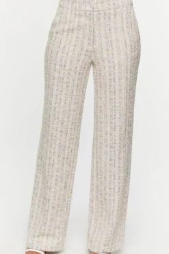 Boucle High-Rise Pants