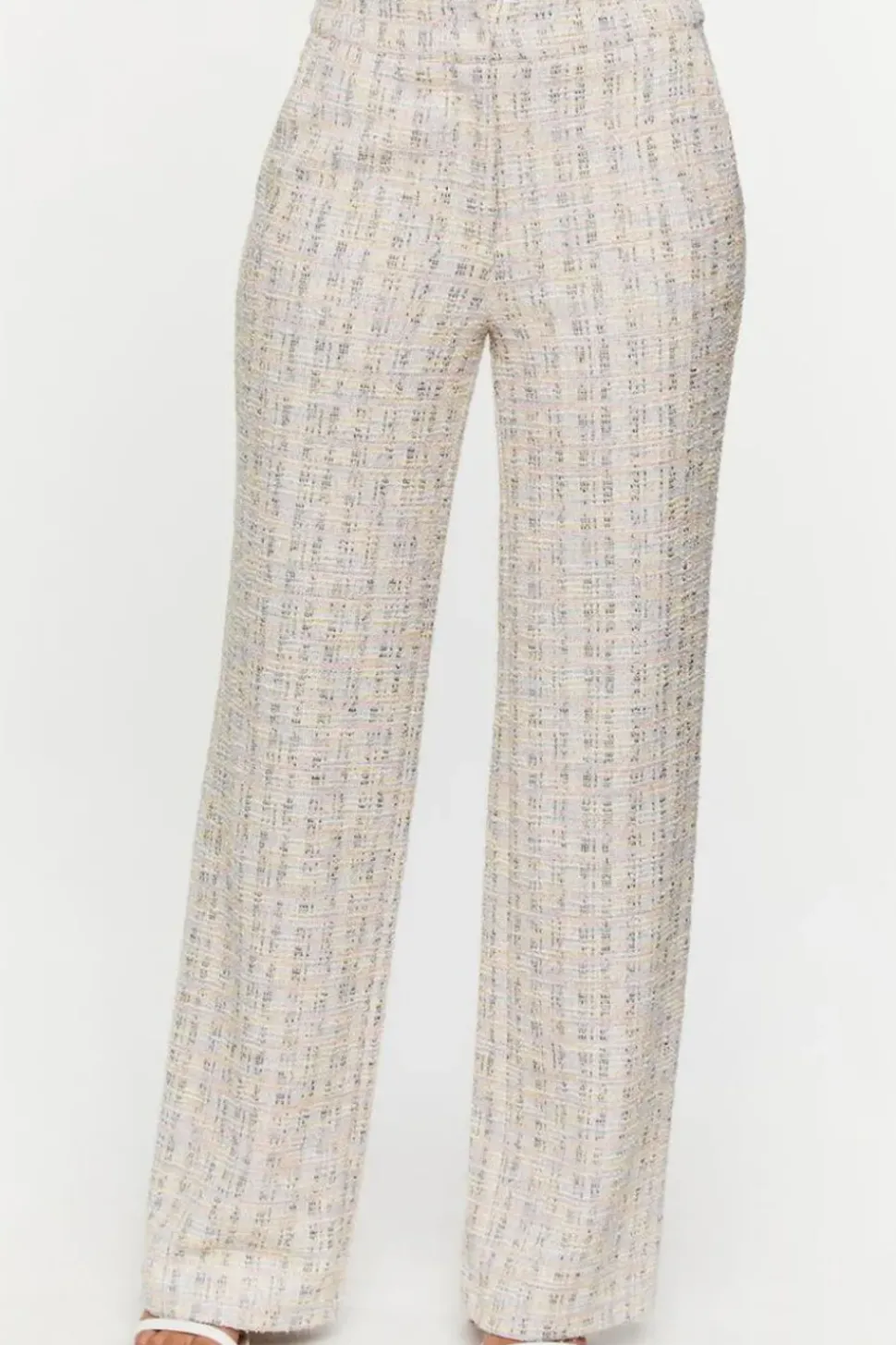 Boucle High-Rise Pants