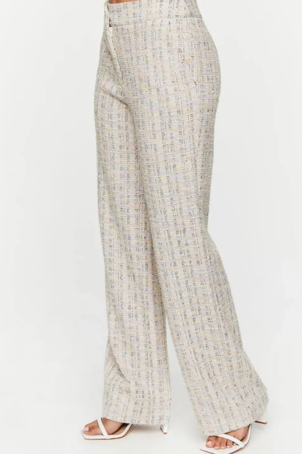 Boucle High-Rise Pants