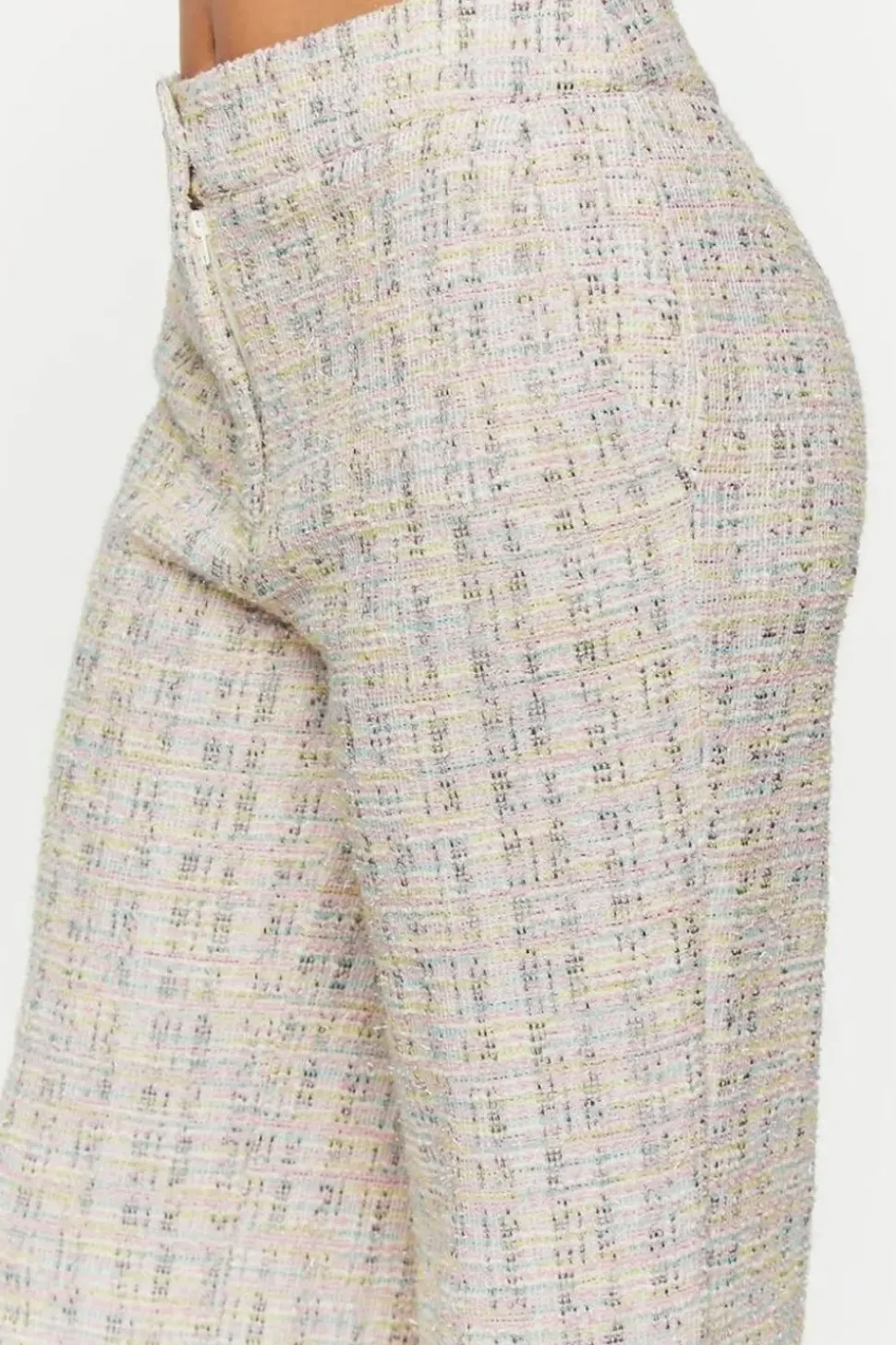 Boucle High-Rise Pants