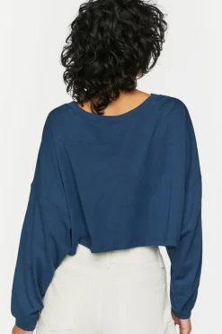 Boxy Long-Sleeve Cropped Tee