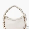 Braided Faux Leather Crossbody Bag