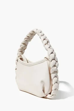 Braided Faux Leather Crossbody Bag