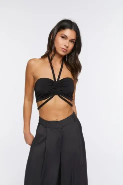 Braided Halter Crop Top