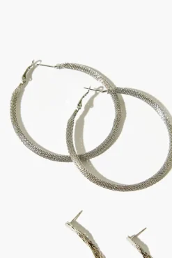 Braided Hoop Earring Set
