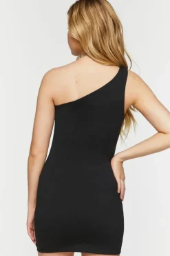 Broken Hearts Graphic One-Shoulder Dress