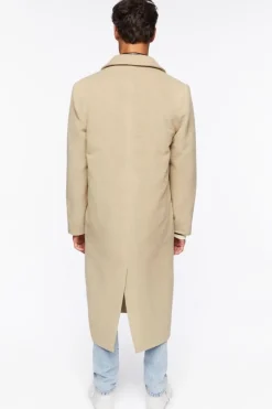 Brushed Notched Longline Coat