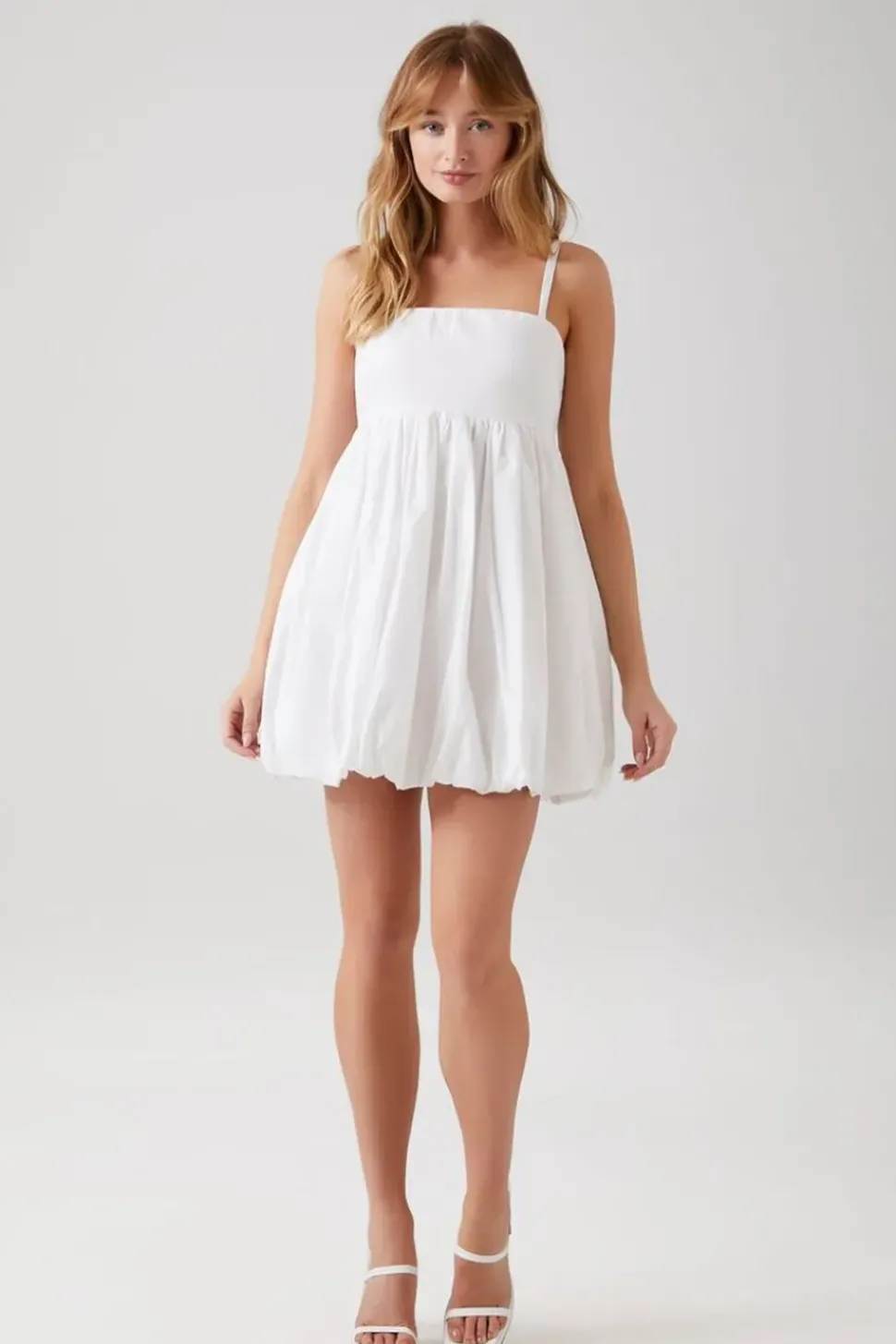 Bubble-Hem Babydoll Dress