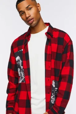 Buffalo Plaid Frayed Patch Shirt