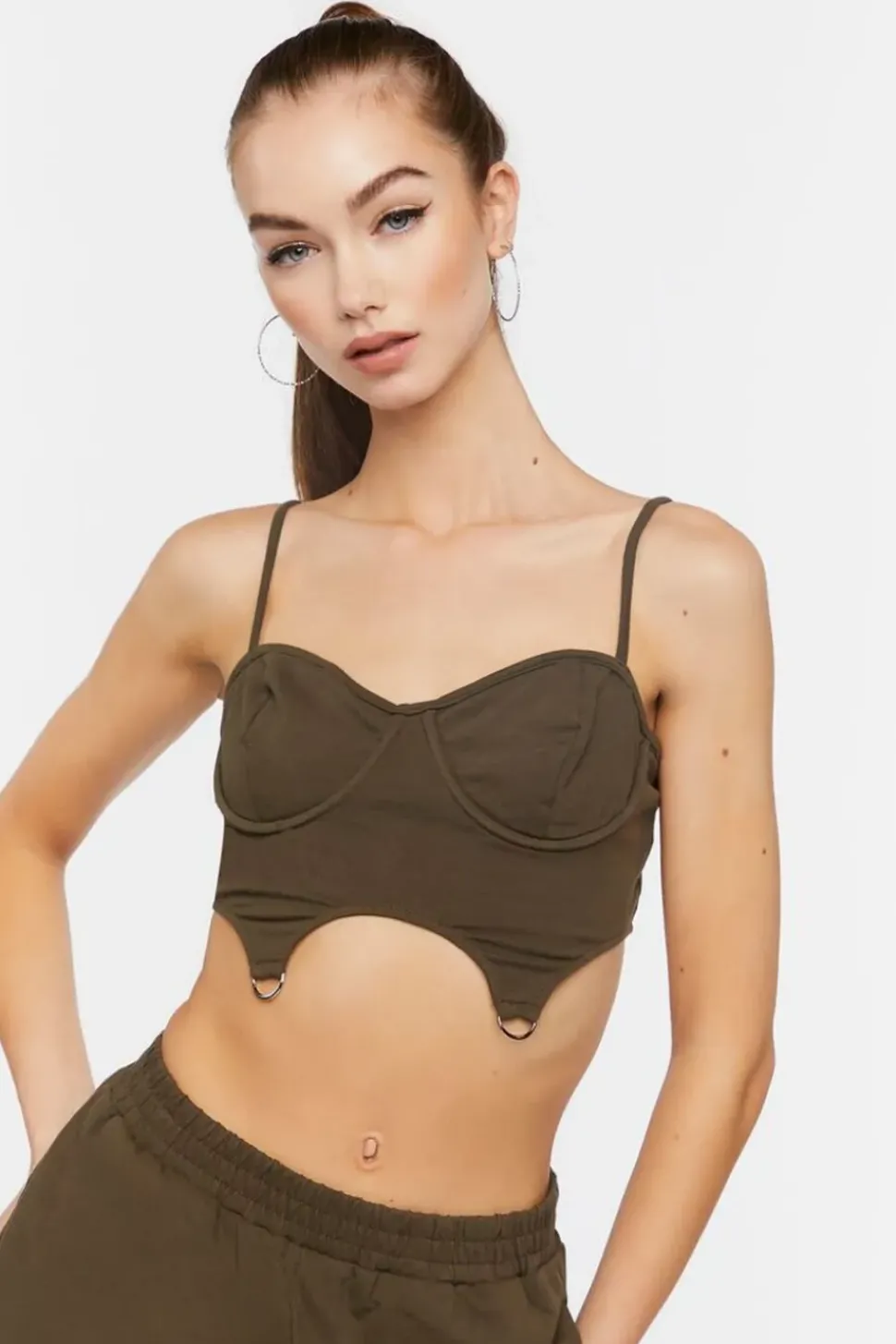 Bustier Cami & Cargo Joggers Set