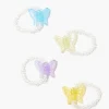 Butterfly Beaded Ring Set