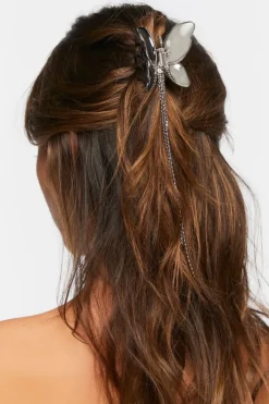 Butterfly Chain Claw Hair Clip