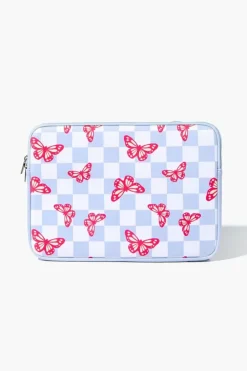 Butterfly Checkered Tablet Case