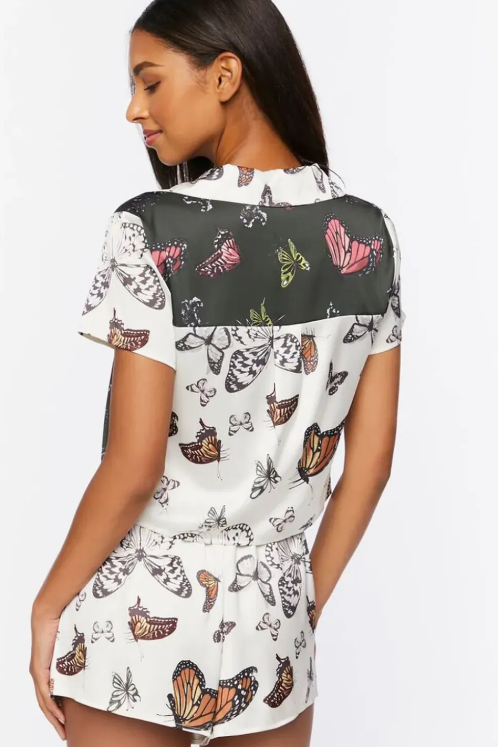 Butterfly Pajama Shirt & Shorts Set