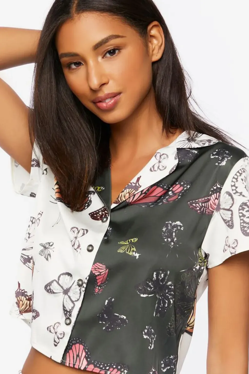 Butterfly Pajama Shirt & Shorts Set