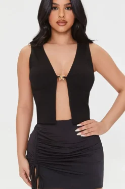 Butterfly Pendant Crop Top