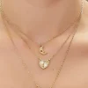 Butterfly Pendant Layered Necklace