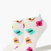 Butterfly Print Ankle Socks