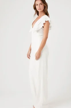 Butterfly-Sleeve Jumpsuit
